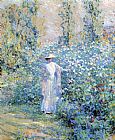 Robert Reid Famous Paintings - In the Flower Garden